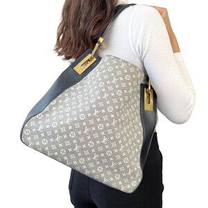 LOUIS VUITTON Vintage Monogram Idylle Rendez-Vous MM Tote Bag Blue [106906]